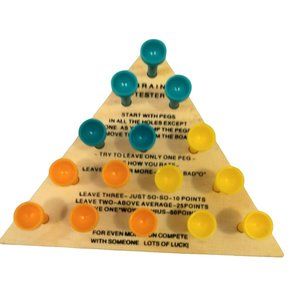 Toysmith Neato Classics Wooden Peg Game Puzzle Travel Vintage New